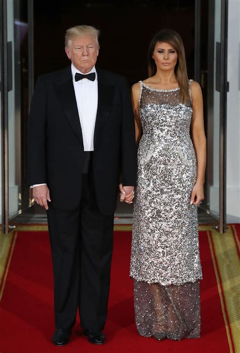 melania chanel suit|melania trump in black dress.